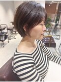 *滝田*ショートボブ似合わせカットグレーベージュアッシュカラー