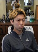 ブリーチカラー×アップバング