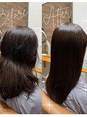 髪質改善ストレート