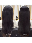 縮毛矯正+髪質改善トリートメント（リタッチ可）