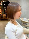 【澤口】カールセミディシアカラーボブ姫カット