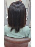 髪質改善トリートメントでしっとりミディアムレイヤー