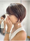 白髪ぼかしハイライト/ショート/30代40代