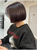 ミニボブ×バイオレットカラー