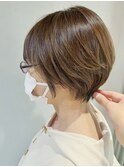 丸みショート/マッシュショート/ショート/白髪染め