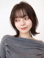 ハバナ 天神(HAVANA)&nbsp;くびれレイヤーカット×オリーブベージュ髪質改善ストレート前髪