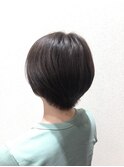 ひし形ハンサムショート＊奥行きショート＊アッシュブラック