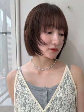 ハニー 町田(HONEY) レイヤーボブ/姫カット/アプリコットオレンジ/ミニボブ1