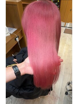 シェルマン(Charmant) 高槻　ブリーチ　ケアブリーチ　ピンクカラー