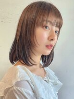 ステアケース 武蔵小杉店(stair:case)&nbsp;レイヤーボブ大人可愛いフェイスレイヤーショコラオレンジ