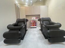 オシャレでかわいいシャンプーブースでくつろぎのひとときを。