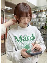 オブヘアージユウガオカ(Of HAIR Jiyugaoka)&nbsp;【暖色系カラー×ボブ】