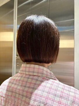 オーガニック リブ 川越(organic+live) 小顔見せ◎丸みボブ×前髪なし大人女性必見