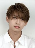 韓国マッシュセンターパートツーブロックフェザーパーマシャドウ