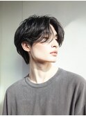 モテ髪センターパート/ダウンシャドウパーマ/大人王道ヘア/新宿