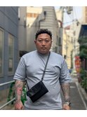 針金パーマ×テーパーフェード　