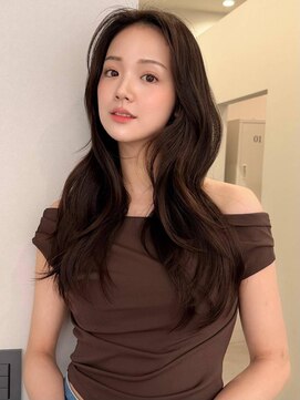 ソヨン むつ店(SOYON) 《SOYON》韓国巻き レイヤーカット ダークラベンダーグレージュ