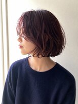 ヘイ 松本店(HEY) 【HEY 松本】ボルドーカラー×丸みボブパーマ