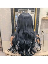 アルヴェラヘアエッセンス(ARVELA hair essence)&nbsp;透けるブルーブラック×青みグレーダブルカラー
