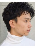 大人のmen's natural pearm (ツーブロック ビジネス)