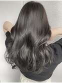 暗髪透明感 × 透け感グレージュ☆