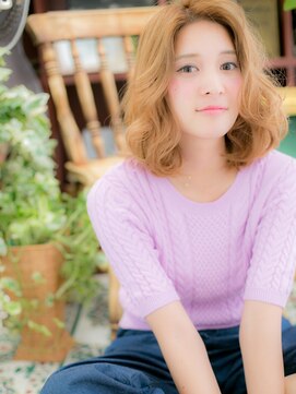 カバーヘア イヴ 戸頭店(COVER HAIR EVE) 外国人風カラーくせ毛風前下がりボブディc5戸頭10代20代30代