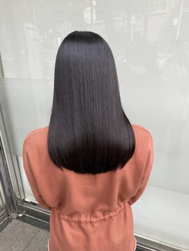 キュア 表参道(CURE) 黒髪/グレージュカラー/ココアベージュ/ヘルシーロング[表参道]