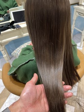 ロンド ストラーダ 心斎橋(Lond strada) 韓国前髪顔周りロング×デザインカラー[心斎橋/髪質改善]