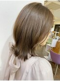 透明感ベージュ/外ハネボブ/10代20代30代40代