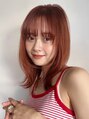 アンアミ シブヤ(Un ami shibuya)&nbsp;1番人気のオレンジカラー。ブリーチなしでも可愛いcolor