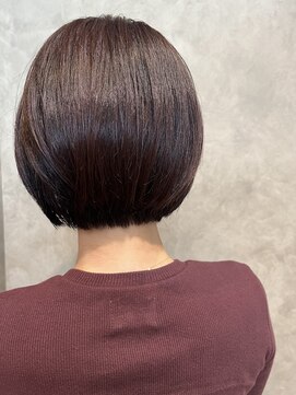 オーガニック ヘアサロン クスクス(organic hair salon kusu kusu) ダークブラウンボブ