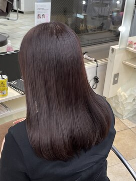 ユーフォリア 池袋東口駅前店(Euphoria) 【Euphoria MITSUKI】こなれ感のあるボルドーブラウン