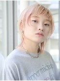 ブリーチオンカラー/インナーカラー/ウルフマッシュ/新百合ヶ丘