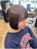 《切りっぱなしボブ×顔まわりカット》美髪/林愛華