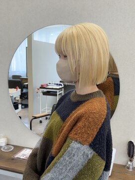 ローレン(Lolen.) 【抜きっぱなしブロンド/ワンレンボブ】嶋津 雄大