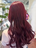 ラレイ ハラジュク(Lalei harajuku)&nbsp;【白石】ブリーチなしダブルカラーチェリーレッド暖色原宿