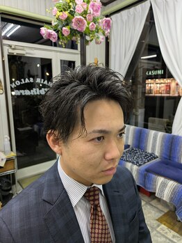 エビハラ(EBIHARA)の写真/清潔感溢れる好印象スタイルに仕上げるので、仕事での印象もバッチリ◎再現性も高く、ONもOFFも楽にキマる*
