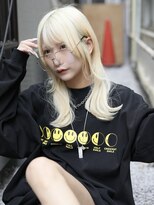 ティアム 渋谷店(Tiam shibuya)&nbsp;ブロンド/顔周りレイヤー/ロングレイヤー/レイヤーカット