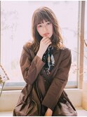 【錦糸町美容院Agate】バニラベージュのゆる巻きレイヤーロングk