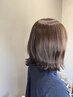 【伸ばし中の方に】前髪カット＋オーガニックカラー＋つや髪トリートメント