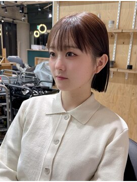 エイト 難波店(EIGHT namba) マロンブラウン/タッセルボブ