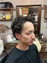 アールズ ヘア(R's hair)&nbsp;MEN’S HAIR/サーフカール/刈り上げセンターパート/印西
