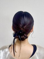 ヒュミ(hymy)&nbsp;お呼ばれヘア/参列ヘア/恵比寿結婚式/ゆるふあシニヨン