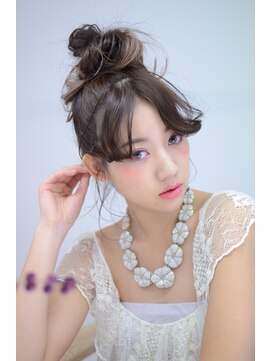 スタジオ エット(studio ett) 【寝起きフェミニン】お団子ヘアアレンジ　ar ☆