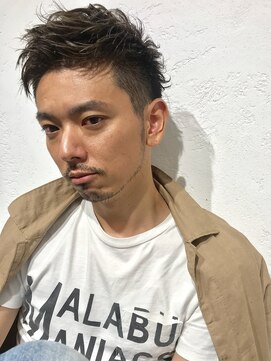 ホロホロヘアー(Hair) ホロホロHair 大人気のメンズサイドパートツーブロックショート