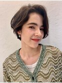 ワンカールパーマで作るニュアンスショート