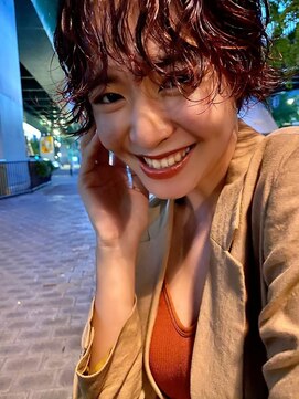 クリアーオブヘアー 栄南店(CLEAR of hair) ショートパーマ × オレンジ