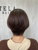 テーラヘアー 南行徳店(TELA HAIR) 首に沿う様なくびれショートボブ♪【TELA HAIR南行徳】