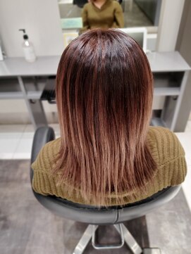 タヤ グランデュオ立川店(TAYA) 10代学割U24シースルーバンググラデーションカラー外ストレート