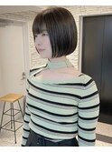 ショートボブ/大人巻き/ぷつっとボブ/ナチュラルモード/銀座駅